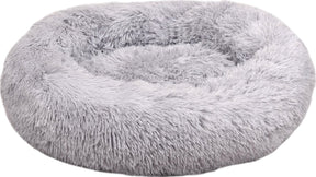 Flamingo hondenmand donut rond lichtgrijs 50cm