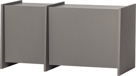 Woood brock tv meubel 102 cm - essen fineer - warmgrijs - 53x102x44