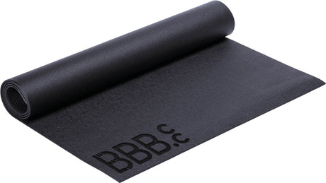 Bbb Cycling Anti-Rutsch-Fahrradmatte Indoor Cycling – 190 x 90 cm – schweißresistente Bodenmatte Fahrrad Fitness – Schutzmatte für Heimtrainer Indoor Cycling – Trainermatte – bic-01