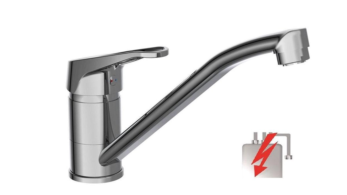 Schütte One -Button Mixer Tassoni Niederdruck Chrom -gelenkt