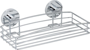 Wenko Vacuum-Loc Duschregal Chrom 26x15cm - Duschkorb - Montage ohne Bohren