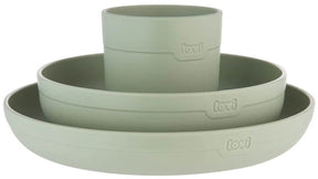 Difrax Lovi Esszimmerset mit Tasse – grün – frei von Melamin und BPA