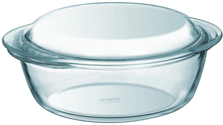 Pyrex klassische runde Auflaufform 2,1 l mit Deckel