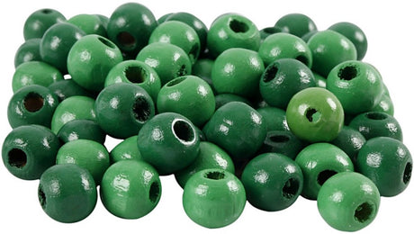 Creativ Company CC Holzperlen 12 mm grün 40 Stück