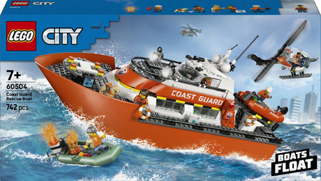 Lego City Exploration 60504 Rettungsboot der Küstenwache mit Hubschrauber