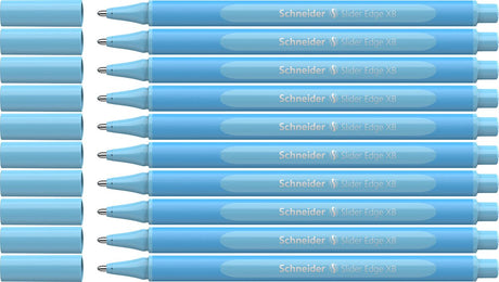 Schneider Schreibgeräte Schneider Kugelschreiber – Schiebekante Pastell – Feder XB – Schreibfarbe Pastell Babyblau – 10 Stück – S-152230-10