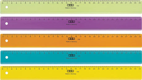 Markenloses Sans-Marque-Lineal m+r 30 cm, Kunststoff, transparent, sortiert