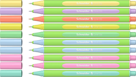 Schneider Schreibgeräte Schneider Fineliner – Line-Up – Strichstärke 0,4 mm – Pastell – Karton mit 10 Stück – S-191090