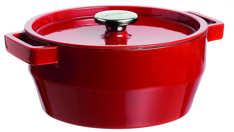 Pyrex Slow-Cook-Bräter – rot – 20 cm – Gusseisen