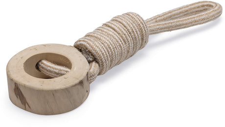 Beeztees Zahnseide-Dolch – Hundespielzeug – Kauspielzeug Hund – L – Kaffeeholz-Baumwolle – 38 x 10 cm, Einheitsgröße