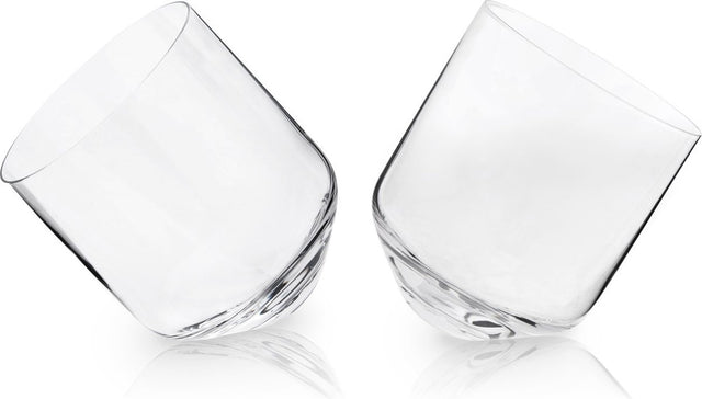 Viski rollendes Whiskyglas – Kristall – 354 ml – 2 Stück