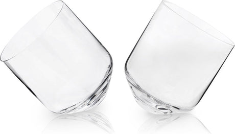 Viski rollendes Whiskyglas – Kristall – 354 ml – 2 Stück