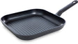 BK Easy Induktions-Grillpfanne 26 x 26 cm – PFAS-freie Antihaftbeschichtung – Induktions-Grillpfanne – Keramikpfanne – ofenfest bis 160 °C – Kaltgriffe – Schwarz