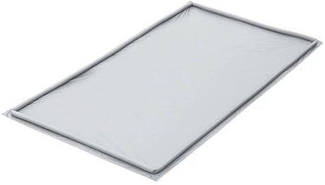 Proplus opblaasbaar grondzeil - 2,50 x 3,50 m - waterdicht pvc - opblaasbare rand - grijs