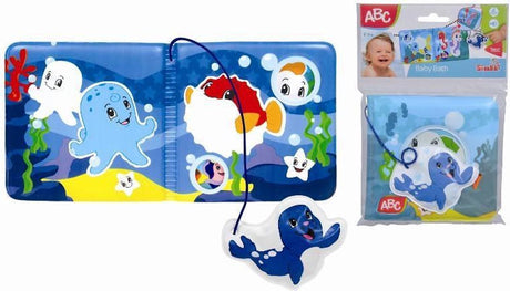 ABC-Zauberbadebuch, Babyspielzeug, Wasserspaß, bunte Meerestiere.