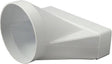 Europlast rechteckiger Kunststoffadapter ø125mm - 220x55mm - ksd25-125