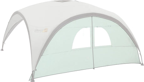 Coleman Event Shelter M Sunwall Seitenwand-Partyzelt – speziell für den Event Shelter M – Seitenwände mit Tür – mit 2 PVC-Fenstern für extra Licht – Schutz vor Wind, Sonne und Regen – Seitenwand-Partyzelt für zusätzliche Privatsphäre – Grau