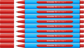 Schneider Schreibgeräte Schneider Kugelschreiber - Schiebekante - F - Rot - 10 Stück - S-152002-10