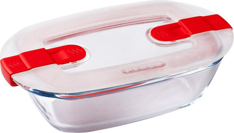 Pyrex Cook, Warmhaltebehälter rechteckig mit Deckel 17 x 10 cm