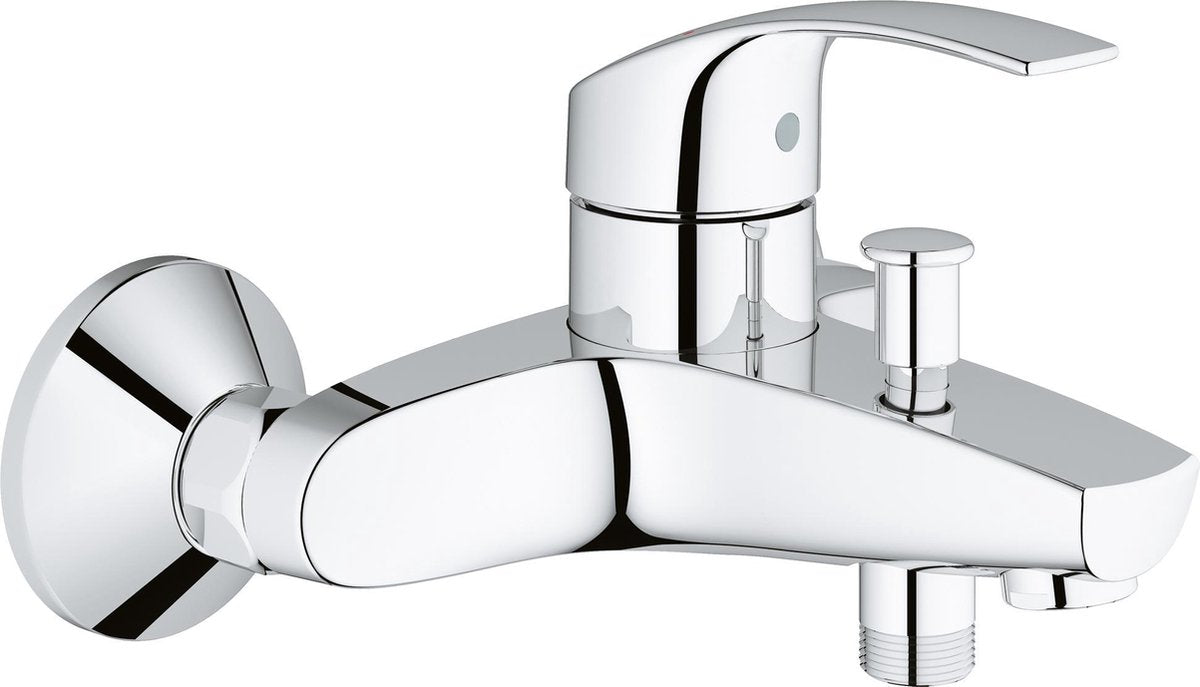 Grohe eurosmart new badkraan - met ecojoy - 15cm - chroom - 33300002