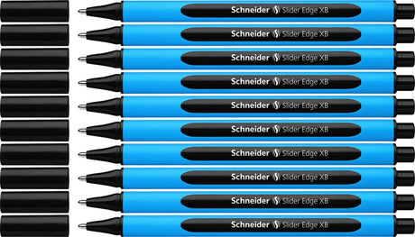 Schneider Schreibgeräte Schneider Kugelschreiber – Schiebekante – XB – Schwarz – 10 Stück – S-152201-10