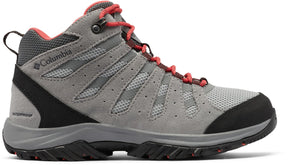 Columbia Redmond III Mid wasserdichte Damen-Wanderstiefel – Dampf, rote Koralle