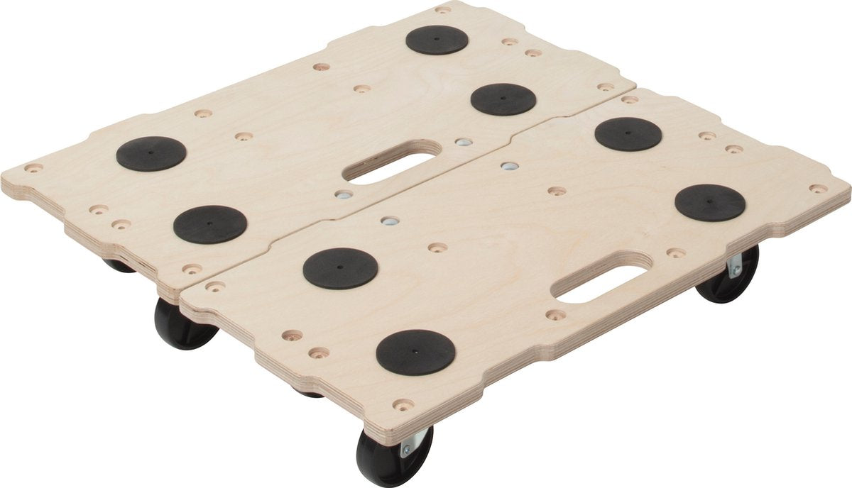 Wolfcraft - meubelroller 400 kg - 290x590mm - hondje - trolley - transportroller - 5543000