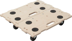 Wolfcraft - meubelroller 400 kg - 290x590mm - hondje - trolley - transportroller - 5543000