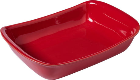Pyrex – Supreme Backform rechteckig 3,2 Liter – rot – Keramik