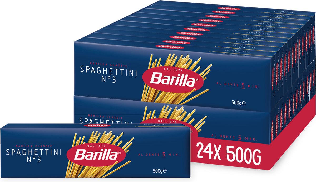Barilla Spaghettini - traditionelle italienische - Pasta - 24 x 500g