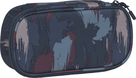 Beckmann Federmäppchen - Sport Junior - oval - leer - blaue Bürste