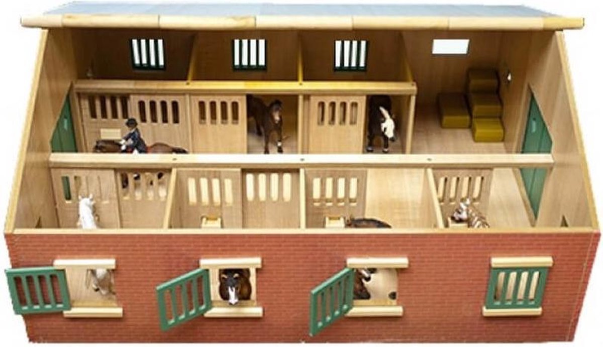 Kinderglobus Pferdestall mit 7 Boxen, 1:24
