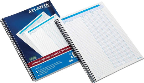 Djois Transferkassenbuch Atlanta – A4 – 50x2 Blatt – mit Mehrwertsteuerspalten