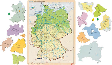 Goki Holzschicht Puzzle Deutschland, 98.