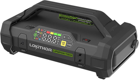 Lokithor ja3000 pro Starthilfe 3000a – 12 V – Luftkompressor – Powerbank – LED-Taschenlampe – für Auto, Motorrad, Boot, SUV
