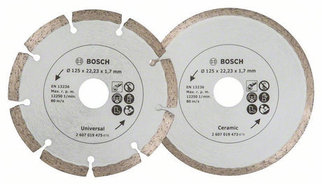 Bosch Diamantscheiben - für Baustoffe - 2-teilig - 125 mm