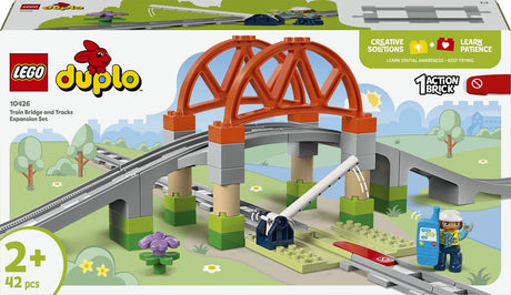 Lego Duplo Town 10426 Eisenbahnbrücke und Gleise, Erweiterungsset