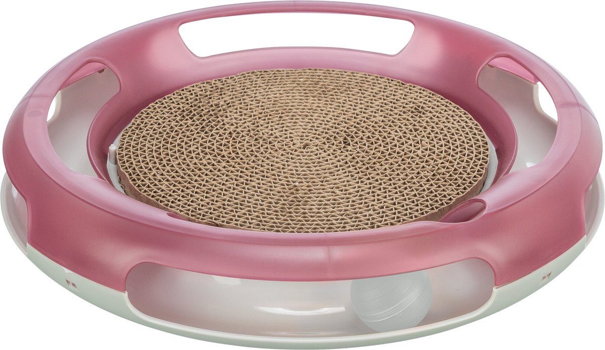 Trixie - race en scratch - kattenspeelgoed - speelbaan - kunststof - 37 cm