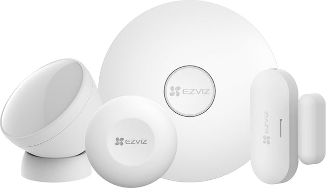 Ezviz sensor kit - slimme beveiligingsset met bewegingssensor deur raam sensor - matter apple homekit compatibel - integratie met camera's - draadloze installatie lange batterijduur