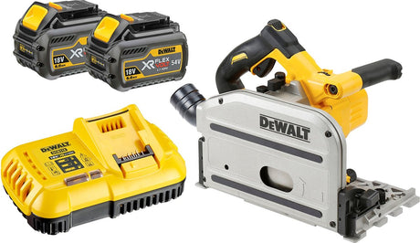 Merkloos sans marque 54v xr draadloze invalzaagset, 2x batterijen en t-stak vi k dcs520t2-qw
