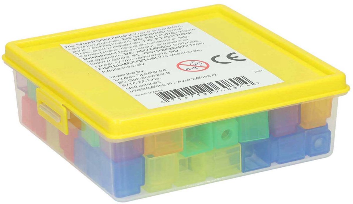 Transparente farbige Zählblöcke – 90 Stück.