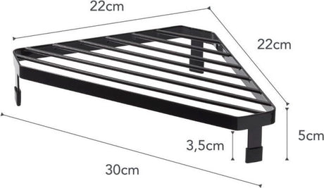 Yamazaki Eckregal für Herd – Turm – Schwarz