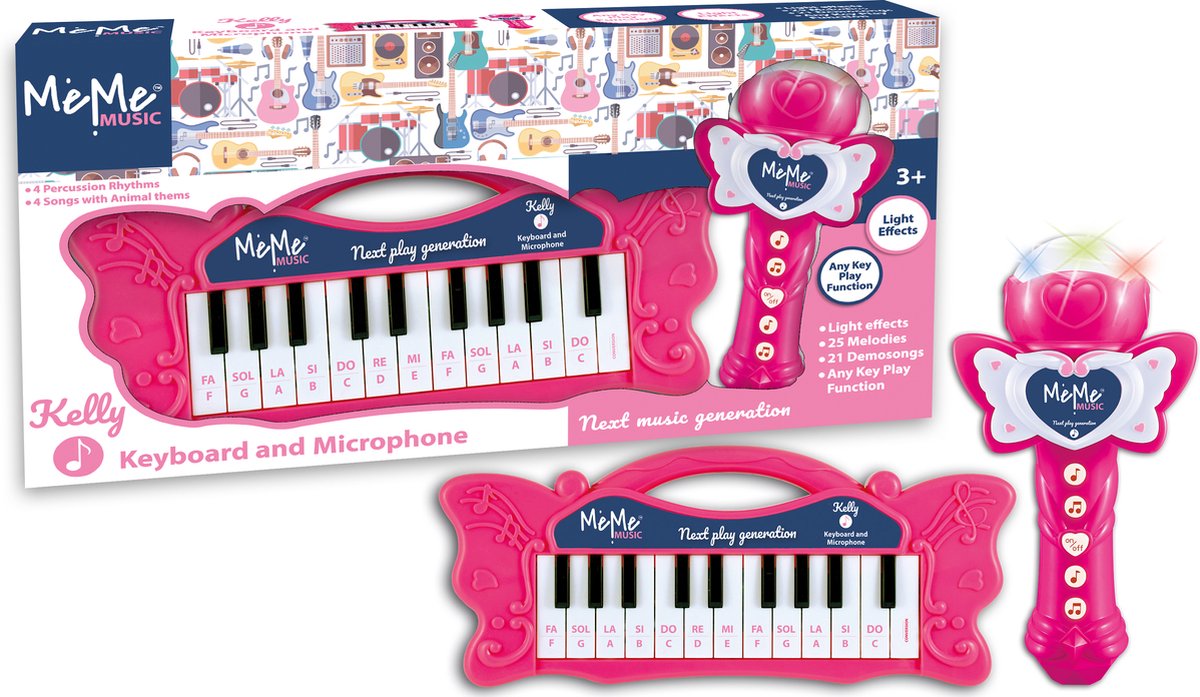 Meme-Tastatur mit 22 Tasten und Mikrofon Kelly