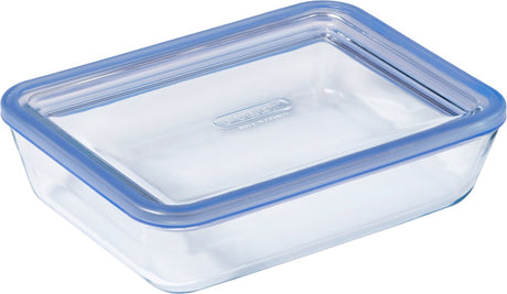 Rechteckige Backform aus reinem Pyrex-Glas, 0,8 Liter