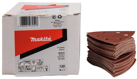 Makita Zubehör Schleifblatt 3-K K150 rot v. - P-42640 - P-42640