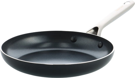 Kochstar Night Keramik-Bratpfanne – 24 cm – Pfas-frei – Induktionsbratpfanne – Induktionspfanne – spülmaschinenfest – ofenfest bis 200 °C – Keramik-Antihaftbeschichtung – Edelstahlgriff – Edelstahlrand – schwarz