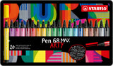 Stabilo Pen 68 Max Arty – Filzstift mit dicker Keilspitze – Set mit 20 Stück
