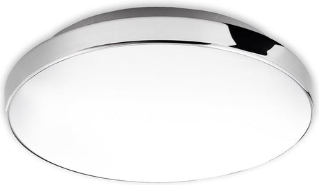 Briloner Malbona - Badezimmerlampe Deckenlampe - Deckenlampe Badezimmerbeleuchtung - 13 Watt - 1.200 Lumen - 4.000 Kelvin - Weiß-Chrom - 28,5cm