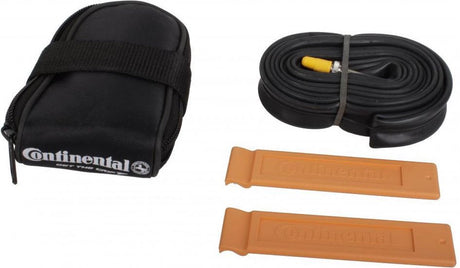 Continental Satteltasche inkl. Schlauch 28 Racing Französisch 60 mm + Feuerzeuge