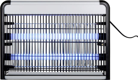 Grundig Mückenlampe – Fliegenfänger-Insektenlampe – Mücken-UV-Lampe inkl. Hängekette – Fliegenfänger für Räume bis zu 20 m² – Fliegenfalle – Insektenfänger – 38 x 7,5 x 27,5 cm – für den Innenbereich